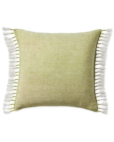 Serena & Lily Topanga Linen Pillow Cover In Green