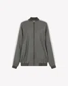Serena Bute Bomber Jacket In Gray