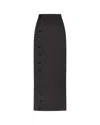 Serena Bute Button Through Skirt - Black