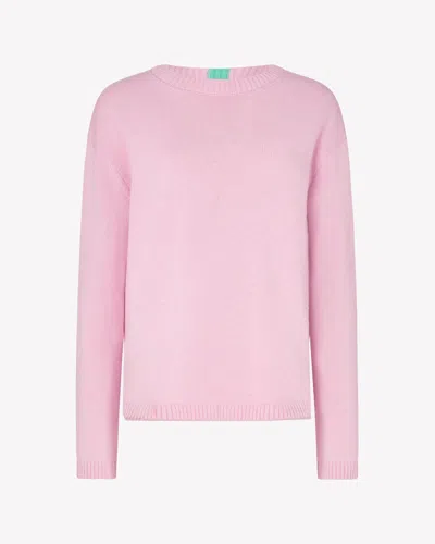 Serena Bute Cashmere Blend Relaxed Fit Jumper In Pink