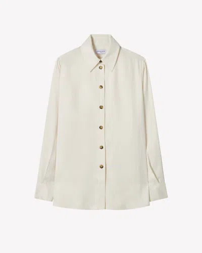 Serena Bute Casual Shirt In White