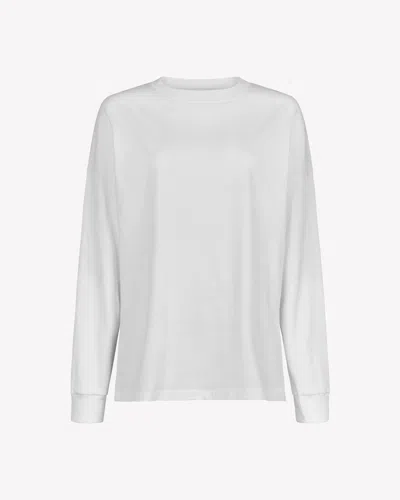 Serena Bute Classic Cotton Long Sleeve T-shirt In Gray