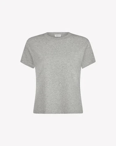 Serena Bute Classic Cotton Short Sleeve T-shirt In Gray