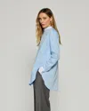 Serena Bute Collarless Shirt With Side Opening