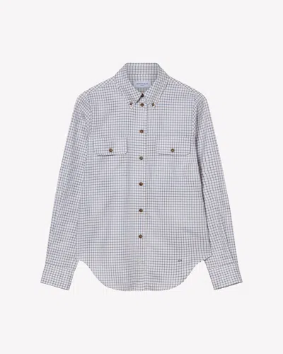 Serena Bute Cotton Check Shirt In Brown