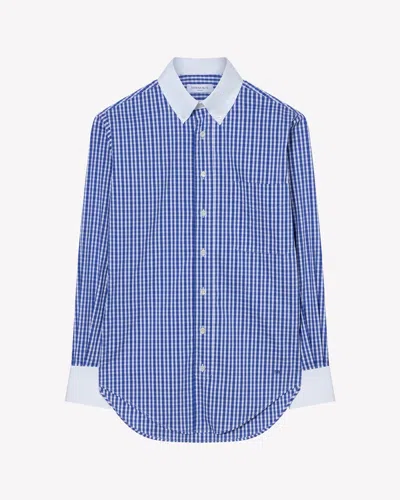 Serena Bute Cotton Johnny Shirt In Blue
