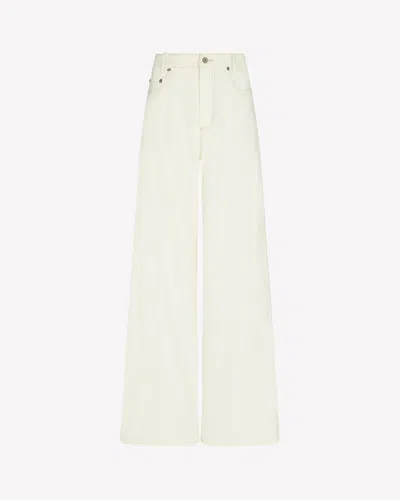 Serena Bute Cotton Loose Fit Trouser In Ecru