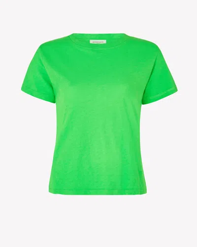 Serena Bute Cotton Short Sleeve T-shirt In Green