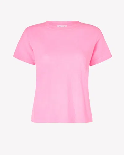 Serena Bute Cotton Short Sleeve T-shirt In Pink