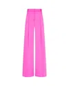 Serena Bute Crinkled Satin Wide-leg Trousers In Purple