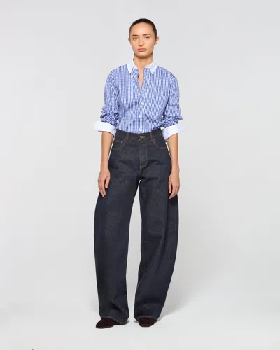 Serena Bute Denim Barrel Leg Jeans In Black