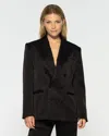 Serena Bute Double Breasted Blazer In Brown