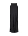 Serena Bute Double Layer Maxi Skirt - Black