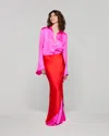 Serena Bute Double Layer Maxi Skirt