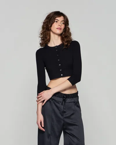 Serena Bute Fitted Cropped Cardigan