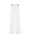 Serena Bute Flare Trouser With Contrast Pockets - White