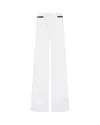 Serena Bute Flare Trouser With Contrast Pockets In White