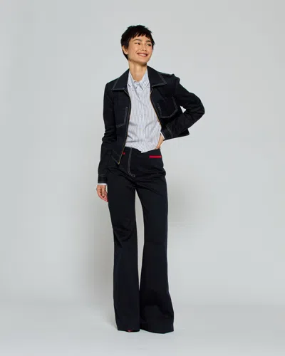 Serena Bute Flare Trouser With Contrast Pockets