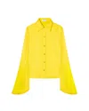 Serena Bute Flared Sleeve Shirt - Bright Yellow
