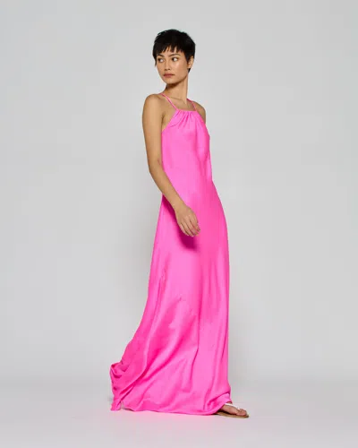 Serena Bute Gathered Neck Bias Dress