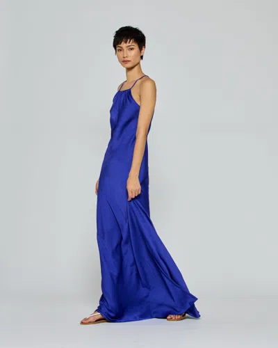 Serena Bute Gathered Neck Bias Dress