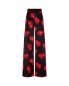 SERENA BUTE SERENA BUTE GRAPHIC POPPY SERENA WIDE LEG TROUSER - BLACK/RED