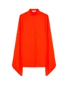 Serena Bute Kimono Sleeve Shirt - Bright Red