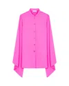 Serena Bute Kimono Sleeve Shirt - Shocking Pink