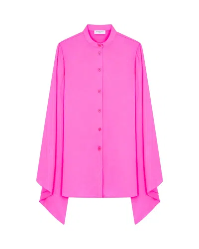 Serena Bute Kimono Sleeve Shirt - Shocking Pink