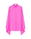 Serena Bute Kimono Sleeve Shirt - Shocking Pink