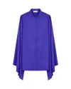 Serena Bute Kimono Sleeve Shirt - Violet Blue