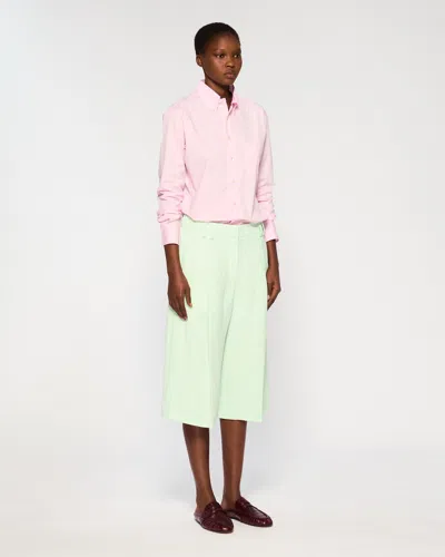 Serena Bute London Linen Culotte In Green