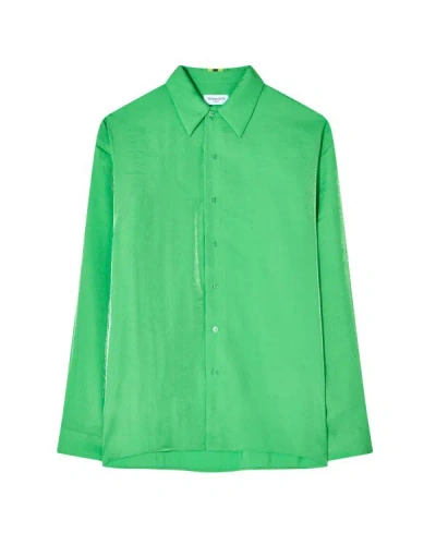 Serena Bute Oversized Cuff Shirt - Bright Green