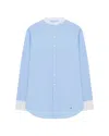 Serena Bute Oversized Shirt With Side Opening - Pale Blue
