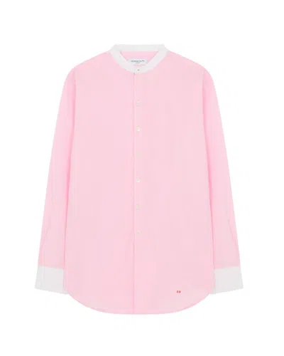 Serena Bute Oversized Shirt With Side Opening - Pale Pink In Purple