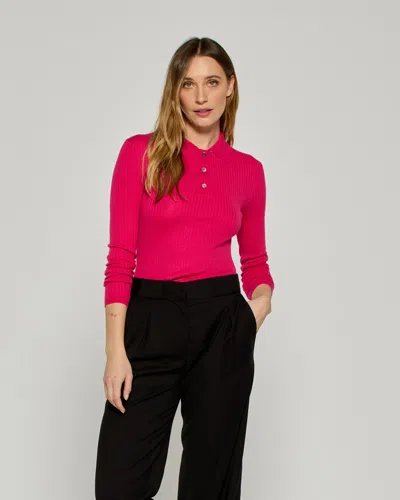 Serena Bute Ribbed Henley Top