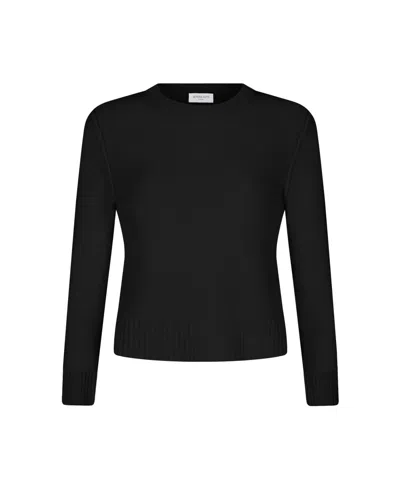 Serena Bute Round Neck Jumper - Black