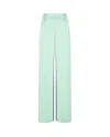 Serena Bute Satin Boyfriend Trouser '25 - Mint In Green