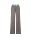 Serena Bute Satin Relaxed Jogger With Zip Pockets - Charcoal In Grey