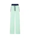 Serena Bute Satin Relaxed Jogger With Zip Pockets - Mint