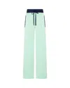 Serena Bute Satin Relaxed Jogger With Zip Pockets - Mint In Green