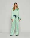 Serena Bute Satin Relaxed Jogger With Zip Pockets