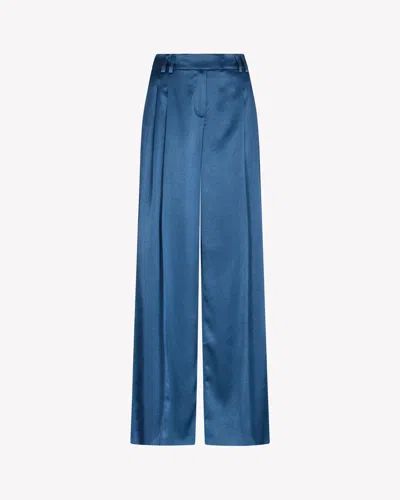 Serena Bute Satin Serena Trouser In Blue