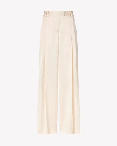 Serena Bute Satin Serena Trouser In White