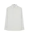 Serena Bute Satin Stripe George Shirt - Silver