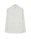 Serena Bute Satin Stripe George Shirt - Silver In Grey