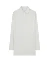 Serena Bute Satin Stripe Open Back Shirt - Silver