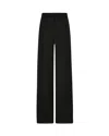Serena Bute Satin Stripe Serena Trouser - Black In Black