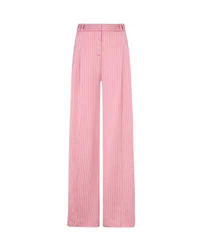 Serena Bute Satin Stripe Serena Trouser - Pink