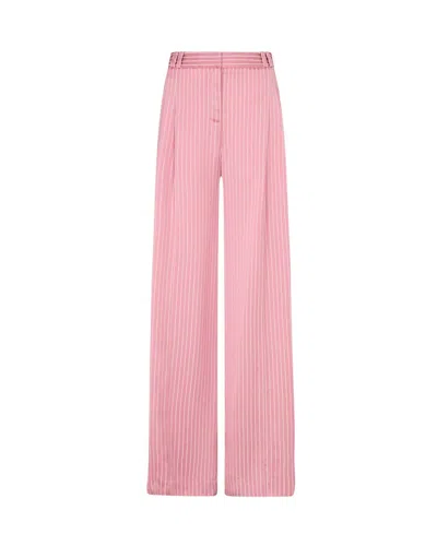 SERENA BUTE SATIN STRIPE SERENA TROUSER - PINK